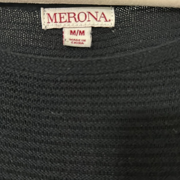 Lightweight Sweater/Ribbed/Scoop Neck/Long Length - Picture 2 of 2